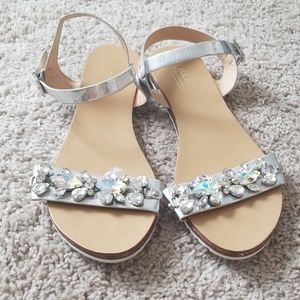 Cute Silver Flats